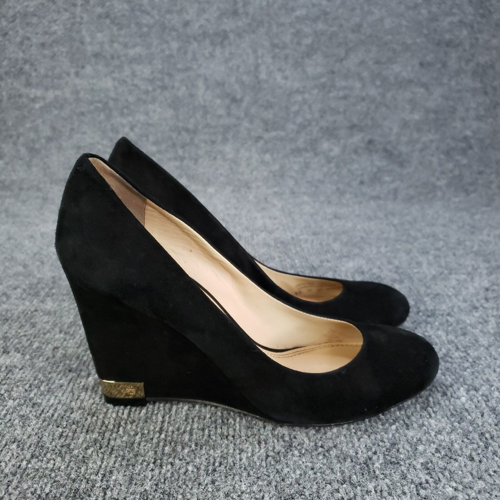 Tory Burch Black Wedge Heels